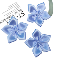 E-Magic Offres Spéciales fait à la main 9 cm ruban fleurs bleu ruban fleur pour accessoires de vêtement
