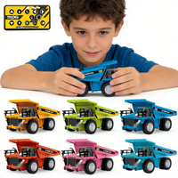 WGNRC 425 Jouets de camions d'ingénierie miniatures RC à l'échelle 1/64, Palm Mini Rc Dump Truck, Pocket Mini Rc Truck, Desktop Mini Rc Drift Car Toys
