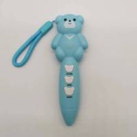 Stylo de lecture en forme d'ours pour enfants, 6 livres des Fables d'Aesop, traduction sonore en anglais, chinois, français, italien, lithium
