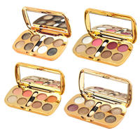 Palette d'ombres à paupières personnalisée à paillettes de marque privée Palette d'ombres à paupières végétalienne en acrylique transparent imperméable à l'eau