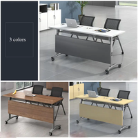 Tables pliantes modernes pour formation, salle de réunion, conférence, école, ordinateur de direction pliable, bureaux avec tiroir