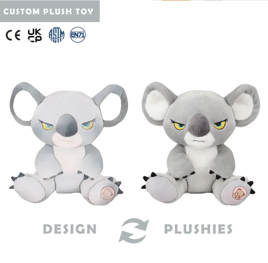 Populaire personnalisé en peluche muet Koala peluche jouets 15 pouces jouet en peluche personnalisé