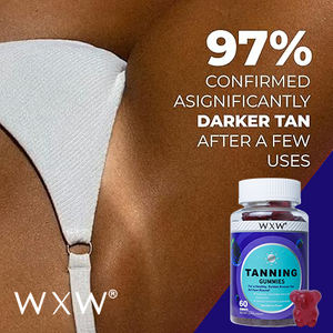 Stok WXW bronzlaşma Gummies <span class=keywords><strong>C</strong></span> vitamini çinko cilt kadın Gummies sağlıklı cilt ve geliştirilmiş bronzlaşma sakızlı - Product Image 3