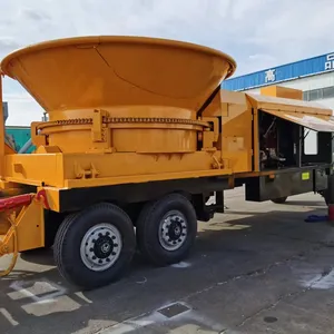 Diesel Powered Heavy Duty Mobile Wheel Wood Chipping Chipper Machine