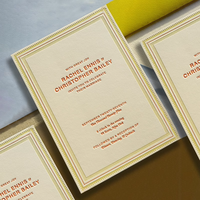 Invitations de mariage haut de gamme personnalisées en typographie, cartes en papier coton gaufré, affiches, cartes de menu de luxe pour invités, cartes premium