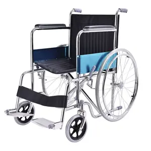 Electroplated frame Folding Manual Medical Wheelchair for the disabled and the elderly