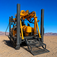 Équipement de forage hydraulique portable sur chenilles JDL-5 pour puits d'eau et carottage, plateforme de forage diesel 500m