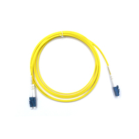 Cordon de brassage optique LC Duplex monomode intérieur G.652D 9/125μm avec gaine LSZH PVC, câble de brassage optique LC-LC pour centre de données