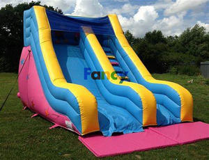 Tobogán de Castillo de Casa de salto inflable de dibujos animados de estilo moderno/<span class=keywords><strong>castillos</strong></span> <span class=keywords><strong>hinchables</strong></span> de Happy Hop/tobogán seco inflable de <span class=keywords><strong>tres</strong></span> toboganes a la venta - Product Image 3