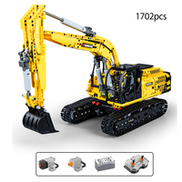Cada C61082 Ville Télécommande Ingénierie Voiture DIY Modèle Blocs de Construction RC Pelle Briques Camion Jouets Pour Enfants Cadeau