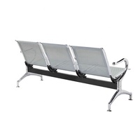 Chaise d'arrêt de bus en acier argenté pour YA-J19F publique Salon de beauté réception attente 2 3 4 5 places prix