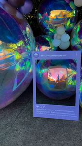 Boule de miroir gonflable colorée grandes boules brillantes réutilisables grand ballon de décoration d'événement ballon à bulles Disco en PVC - Product Image 3