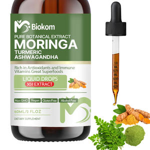 Complément liquide de <span class=keywords><strong>Moringa</strong></span> OEM ODM avec Ashwagandha, Curcuma, Ceylan, Quercétine, Corossol pour les antioxydants et la santé de la peau - Product Image 1