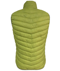 Women's 100% Polyester Color-Block Padded Waistcoat Lightweight Quilted Vest Stand Collar Outdoor OEM Service Gilet Jacket - Product Image 3