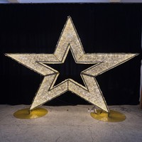 3D Weihnachtsstern LED PVC-Ornament für Außenbereich, Hochzeit & Heimdekoration, Halloween, Mehrfarbig, IP65-zertifiziert