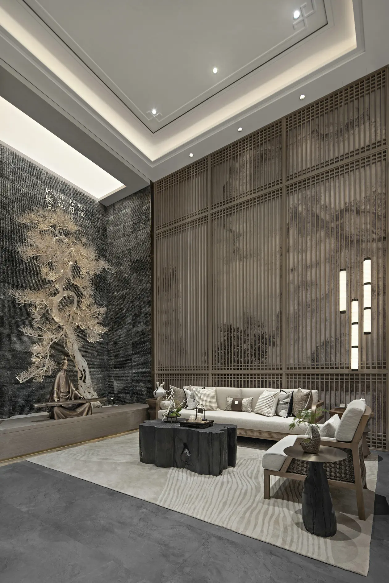 serviços de design de interiores 3D para hotéis de luxo residenciais contemporâneos