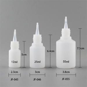 Sanle <b>Plastic</b> Pointed Nose Bottles 12 25 55ml Screw Cap Cosmetic <b>Packaging</b> For Ear Drops Dental Gel Glue Makeup Primer - Product Image 3