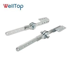 20.056 WELLTOP Dobradiça Ajustável de Ferro Prateado para Sofá, Conector de Móveis, Mecanismo de Apoio de Braço, Dobradiça de Encosto de Cozinha, Preço Acessível - Product Image 2