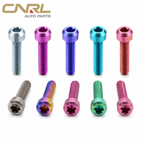 Vis à tête cylindrique Torx à finition mate colorée |   Vis à tête étoilée pour moto, vélo, RC et assemblage personnalisé