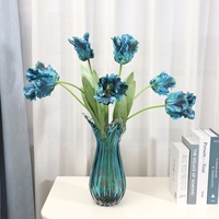 Fleur artificielle haut de gamme en plastique Hangbin, modèle Tulipe Papillon, pour décoration intérieure, salon, mariage, extérieur et accessoires de photographie, moulée par injection