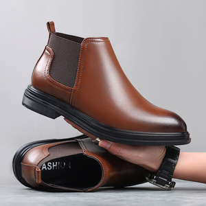 Vendita all'Ingrosso di Stivali Corti da Uomo di Alta Qualità 2023, Stivali Casual da Uomo per Affari - Product Image 3