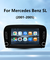 Autoradio Android 7 pouces pour Mercedes Benz SL (2001-2005) - GPS, Android Auto, écran tactile, WiFi intégré, audio haute résolution