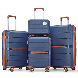 Sınır ötesi öğrenci moda düz renk büyük kapasiteli su geçirmez 4-Wheel TSA kilit taşıma ile 360 Spinner bagaj seti-On - Product Image 1