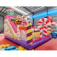 Château gonflable rose en PVC de qualité commerciale, terrain de jeux gonflable avec toboggan, certifié CE, garantie de 3 ans