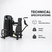 Machine de musculation professionnelle BFT-2009 en acier robuste de 3,0 mm pour exercices de pectoraux, à charge sélective par broches, équipement de fitness pour salle de sport