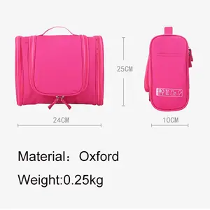 Bolsa de Maquillaje Cosmética Impermeable Grande Personalizada para Mujer, Bolsa de Viaje Duradera con Muchos Compartimentos - Product Image 2