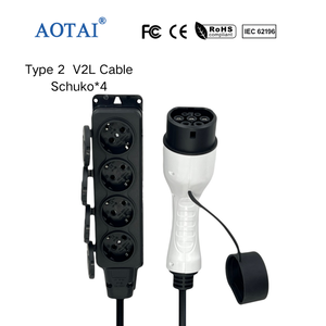 Cavo Adattatore AOTAI da Tipo <span class=keywords><strong>2</strong></span> a <span class=keywords><strong>Schuko</strong></span> V2L per Veicoli Elettrici, Compatibile con BYD, Renault, MG, XPENG, Hyundai, Geely, OMODA, JAECOO - Product Image 3