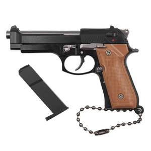 Modellino in Metallo 1:3 Staccabile <span class=keywords><strong>Beretta</strong></span> <span class=keywords><strong>92F</strong></span> per Portachiavi, Ecologico, Regalo di Compleanno per Ragazzi e Adulti - Product Image 1