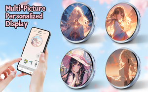 Modern Stylish Electronic Badge 1.85inch Clear HD Display AI Smart Pin Bluetooth Upload Long Battery Wearable Backpack Pendant - Product Image 6
