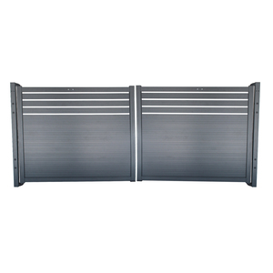 Porte battante en aluminium pour entrepôt industriel extérieur, installation facile, avec double battant - Durable et écologique - Product Image 2