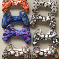 Coque de protection en silicone antidérapante couleur camouflage durable pour manette de jeu P4 - Vente en gros