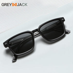 Nouvelles lunettes de soleil polarisées TR90, monture carrée noire, protection UV400, légères, style sportif unisexe K074 - Product Image 2