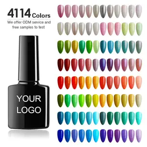 Fournisseurs d'ongles nouveau design Couleurs Créez votre marque sans hema tremper vernis gel uv