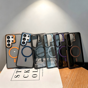 <span class=keywords><strong>Funda</strong></span> de Lujo para Teléfono Móvil con TPU Antigolpes y Soporte Magnético Antideslizante para S26 S25 S24 S23 <span class=keywords><strong>S22</strong></span> <span class=keywords><strong>Ultra</strong></span> - Product Image 1
