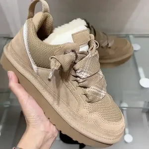 Botas <span class=keywords><strong>de</strong></span> nieve <span class=keywords><strong>de</strong></span> plataforma Tazz Tasman Lowmel Sand Trainer para mujer, botines <span class=keywords><strong>de</strong></span> piel <span class=keywords><strong>de</strong></span> oveja para hombre y mujer, calzado <span class=keywords><strong>de</strong></span> invierno australiano - Product Image 1