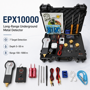 Detector de Metales Subterráneo EPX 10000 de Plástico ABS Negro con Radar Remoto, Instrumento de Prospección, Caza de Tesoros Arqueológicos - Product Image 2