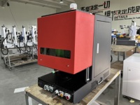 Machine à laser à fibre portable Raycus 20-100W, refroidissement par air haute précision pour utilisation domestique sur verre, prenant en charge AI/PLT/BMP