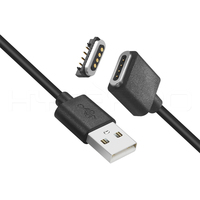 4 pin inversa magnético pogo pin conector usb hytepro cable de carga