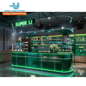 カスタムガラススモークショーケースWape Tobacco Vitrine Grow Shop家具デザイン医療ディスペンサーディスプレイキャビネット - Product Image 1