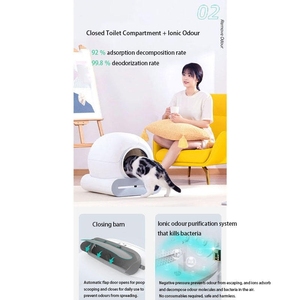 Caja de arena automática inteligente <span class=keywords><strong>para</strong></span> <span class=keywords><strong>gatos</strong></span>, por aplicación Control, ahorro de energía, fácil de limpiar, gran función de autolimpieza, producto, caja de arena <span class=keywords><strong>para</strong></span> <span class=keywords><strong>gatos</strong></span>, accesorios - Product Image 4