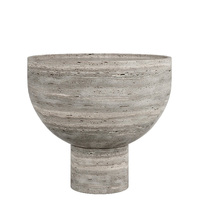 Table d'appoint en terrazzo de marbre rose naturel, table d'angle en pierre artistique pour salon, maison de rêve