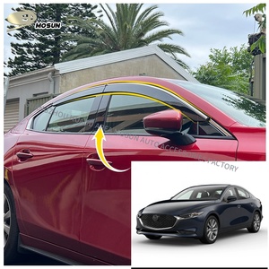 Visera de ventana de PMMA de inyección acrílica para <span class=keywords><strong>MAZDA</strong></span> <span class=keywords><strong>3</strong></span> 2019 + SD <span class=keywords><strong>Sedan</strong></span> Vent Visor protector contra el clima Deflector Rain Guard <span class=keywords><strong>2024</strong></span> 2025 - Product Image 2