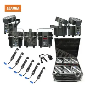 Stage Lights 9*10W RGBWA+UV 6in1 LED Par Light Battery WIreless Uplight For Stage Party Show Wedding Lighting