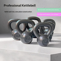 Kettlebell en fonte à peinture cuite, directement de l'usine, idéal pour la musculation et le fitness en salle de sport