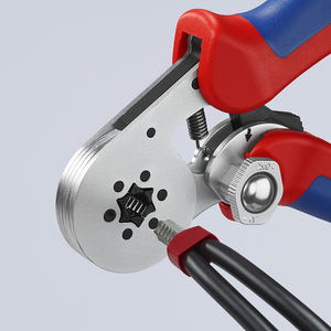 Outil de sertissage KNIPEX 97 55 14 SB pour embouts (ferrules), avec réglage automatique pour le sertissage latéral avec poignées - Product Image 6