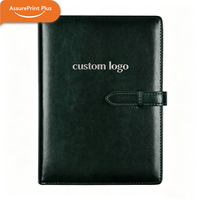 Libreta Personalizada Vintage Recargable con Anillas, Cubierta de Cuero PU/PVC, Cierre Magnético con Hebilla, para Oficina, Regalo Corporativo